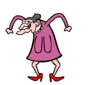 Бабушка танцует гифка