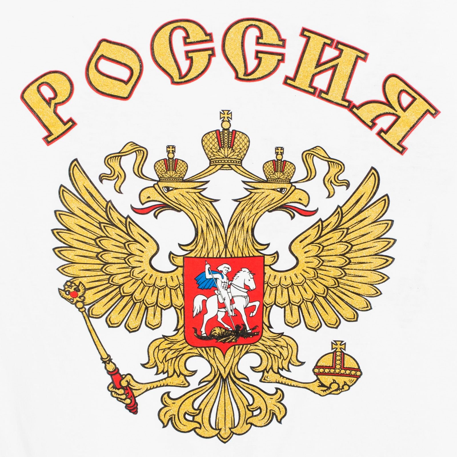 Герб России на белом фоне