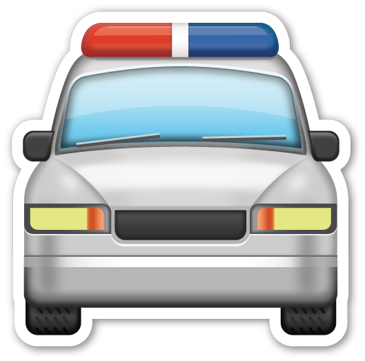 Эмодзи полиция машина