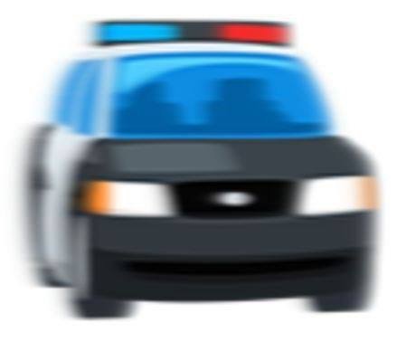 Полицейская машина на прозрачном фоне