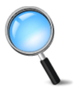 �� эмодзи лупа накланенная влево