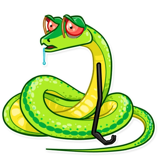 Стикеры змейки