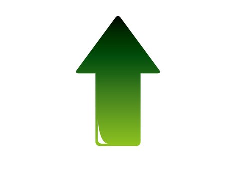 Зеленая стрелка вверх