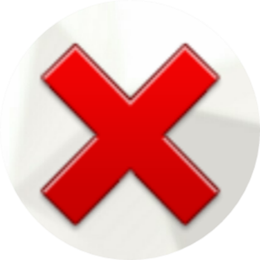 Красный крестик эмодзи ВК