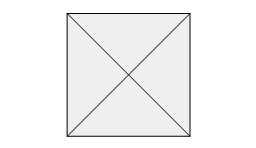 Квадрат с крестиком не отрывая