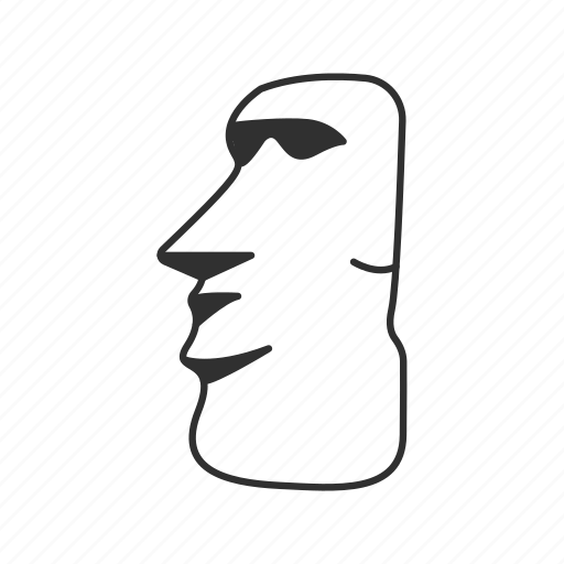 Каменная голова эмодзи