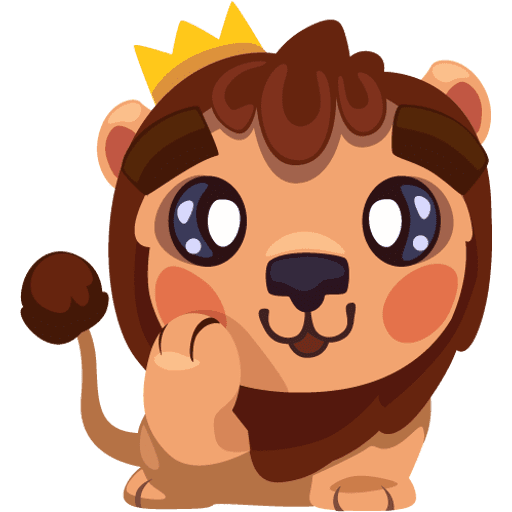 Стикер Львенок