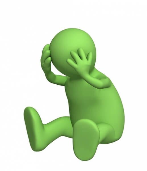 Человечек дердитс яза голову