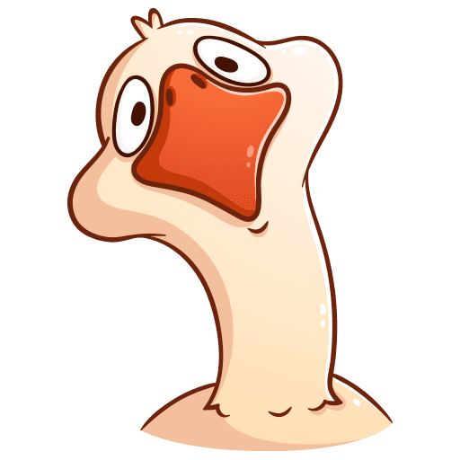 Наклейка Гусь