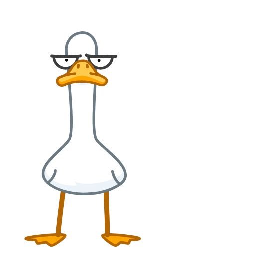 Гусь стикер