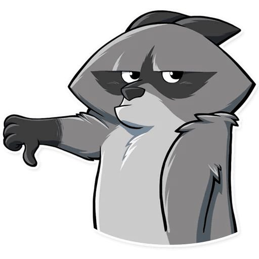 Енот Елисей Стикеры