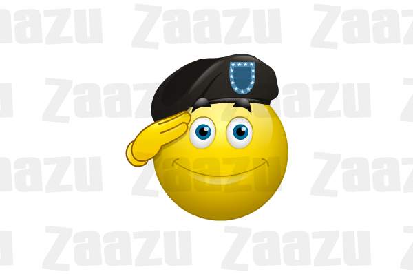 Смайлик отдающий честь