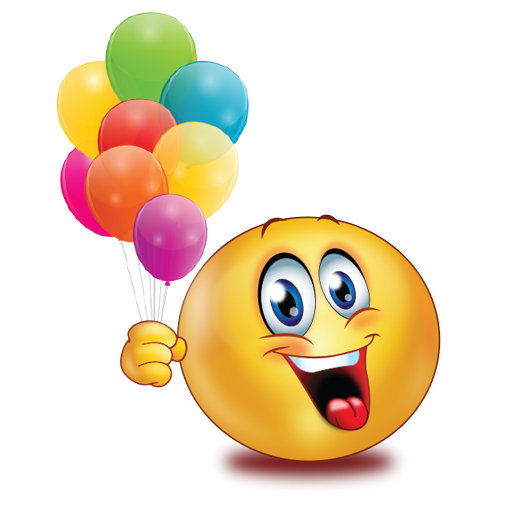 Смайлик с днем рождения