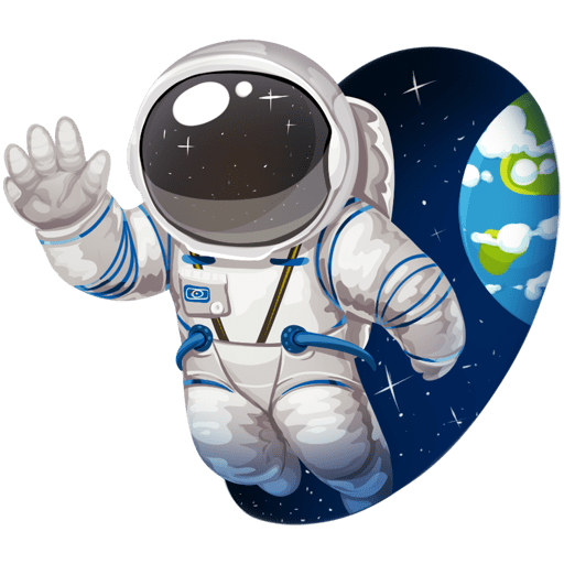 Космонавт стикер