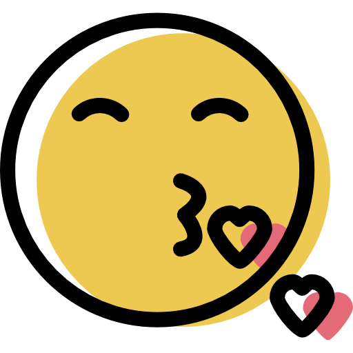 Целующий смайлик символами