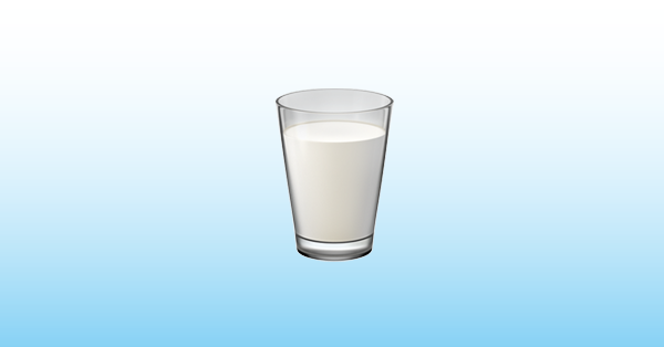 Смайлик стакан молока