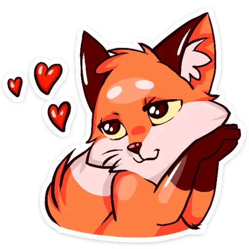 Лисичка Паппи Стикеры