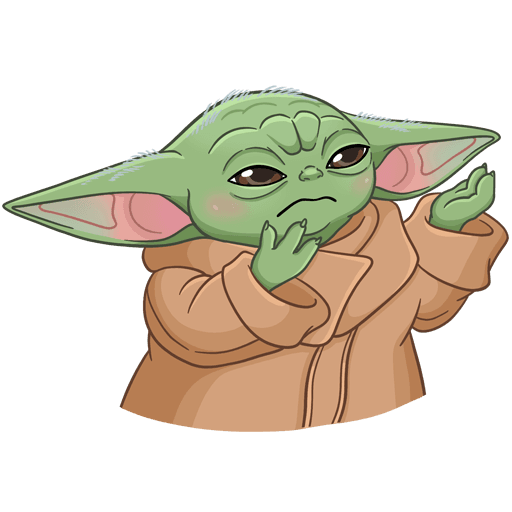 Стикеры Мандалорец малыш
