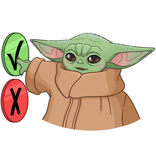 Стикеры Мандалорец малыш