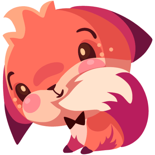 Лисенок Фокси Стикеры