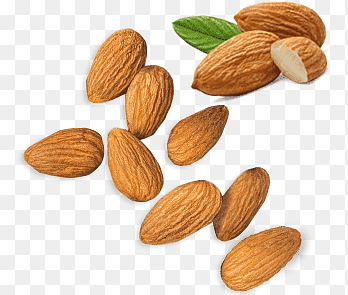 Миндаль на прозрачном фоне для фотошопа