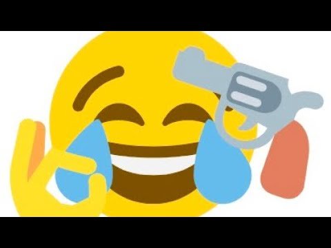 Смайлик с пистолетом во рту