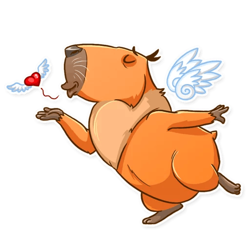 Капибара мультяшный