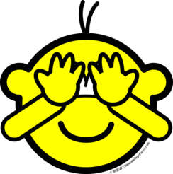 Смайл с закрытыми глазами руками