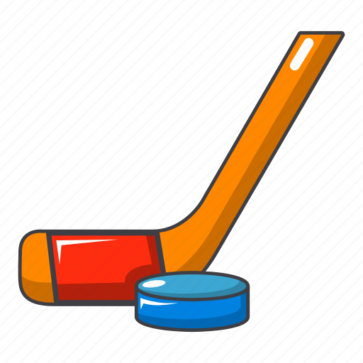 Клюшка и шайба на прозрачном фоне