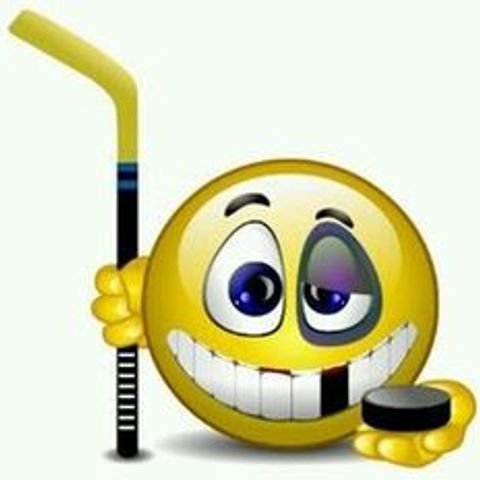 Смайлик с клюшкой