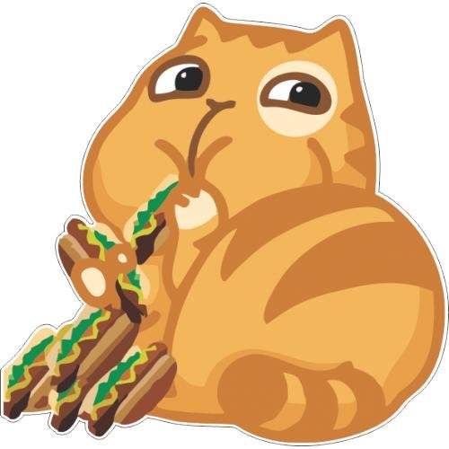 Стикеры ВК кот