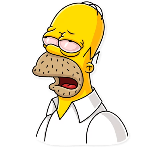 Гомер симпсон наклейка