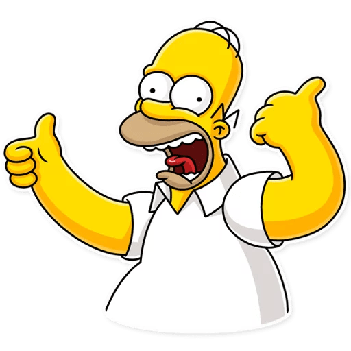 Стикеры гомер симпсон