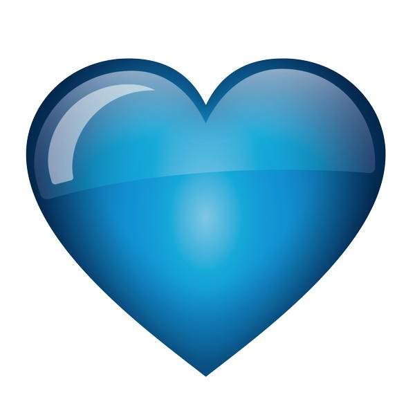 Синее сердечко