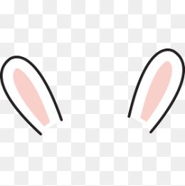 Ушки зайчика без фона