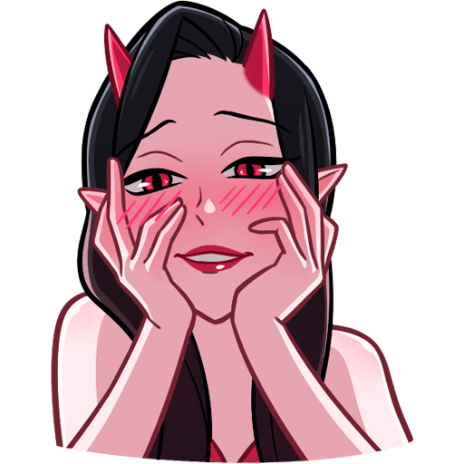 Набор стикеров дьяволица ник Толабов