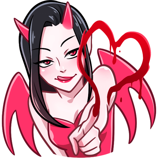 Набор стикеров дьяволица ник Толабов