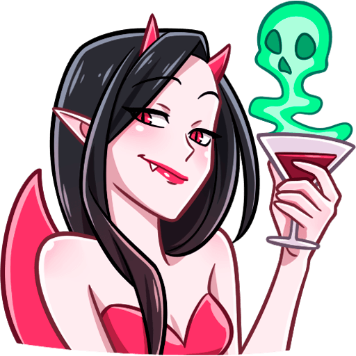 Набор стикеров дьяволица ник Толабов