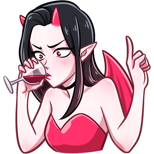 Стикеры телеграм дьяволица