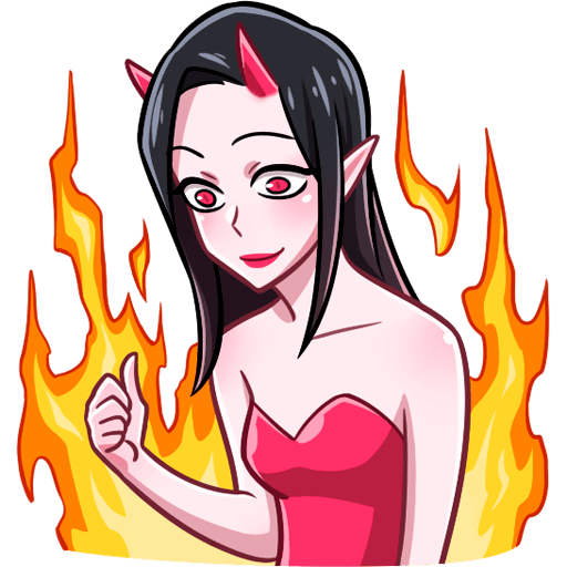 Стикер пак дьяволица