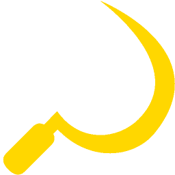 Золотой серп вектор