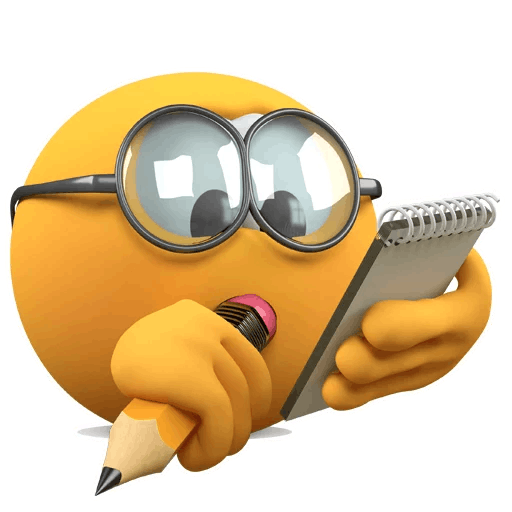 Смайлик умный в очках