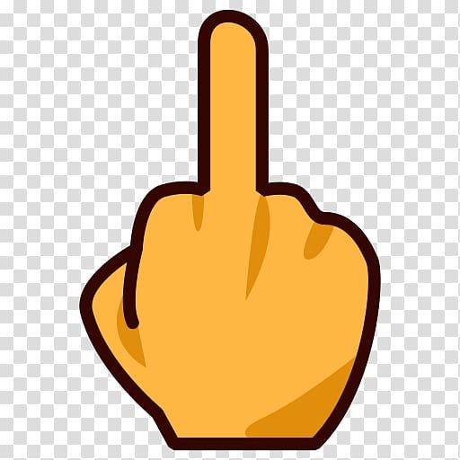 Смайлик среднего пальца