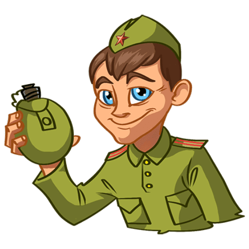 Стикеры солдат