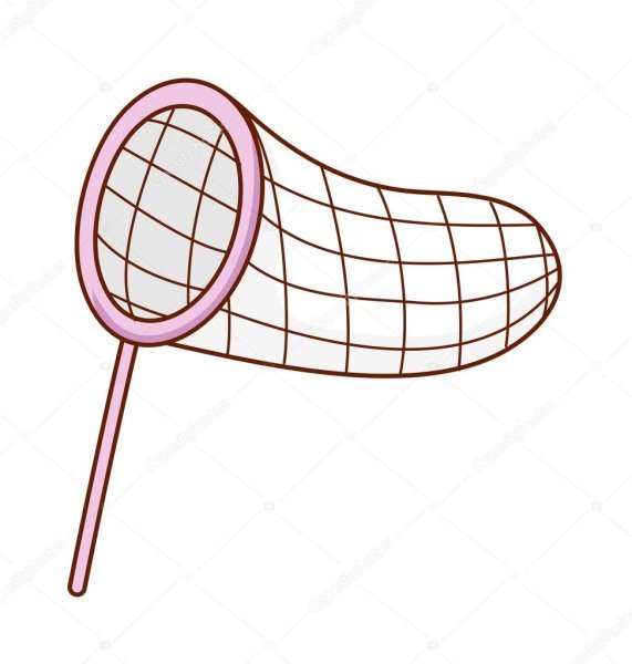 Сачок для бабочек вектор