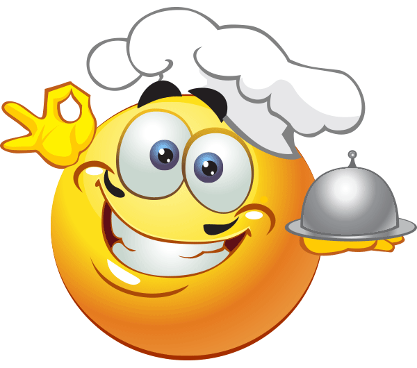 Смайлик в поварском колпаке