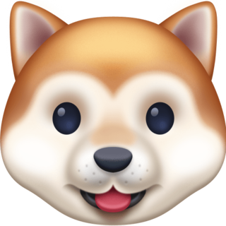 Морда собаки эмодзи