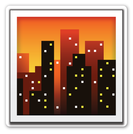 Эмодзи ночной город