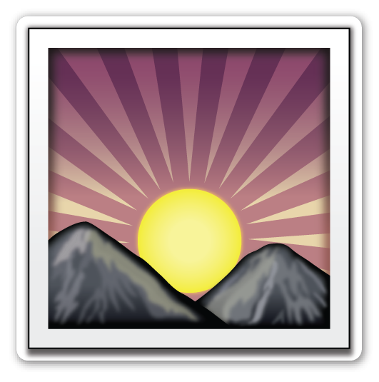 Эмодзи рассвет