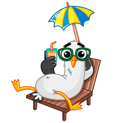 Чайка мультяшный